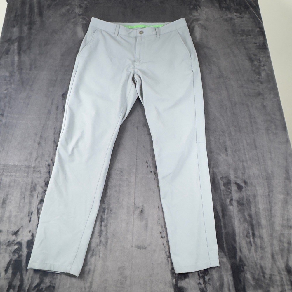 Bonobos Golf Pants Mens 34/32 Grey Slim Taper Performance Stretch 3972